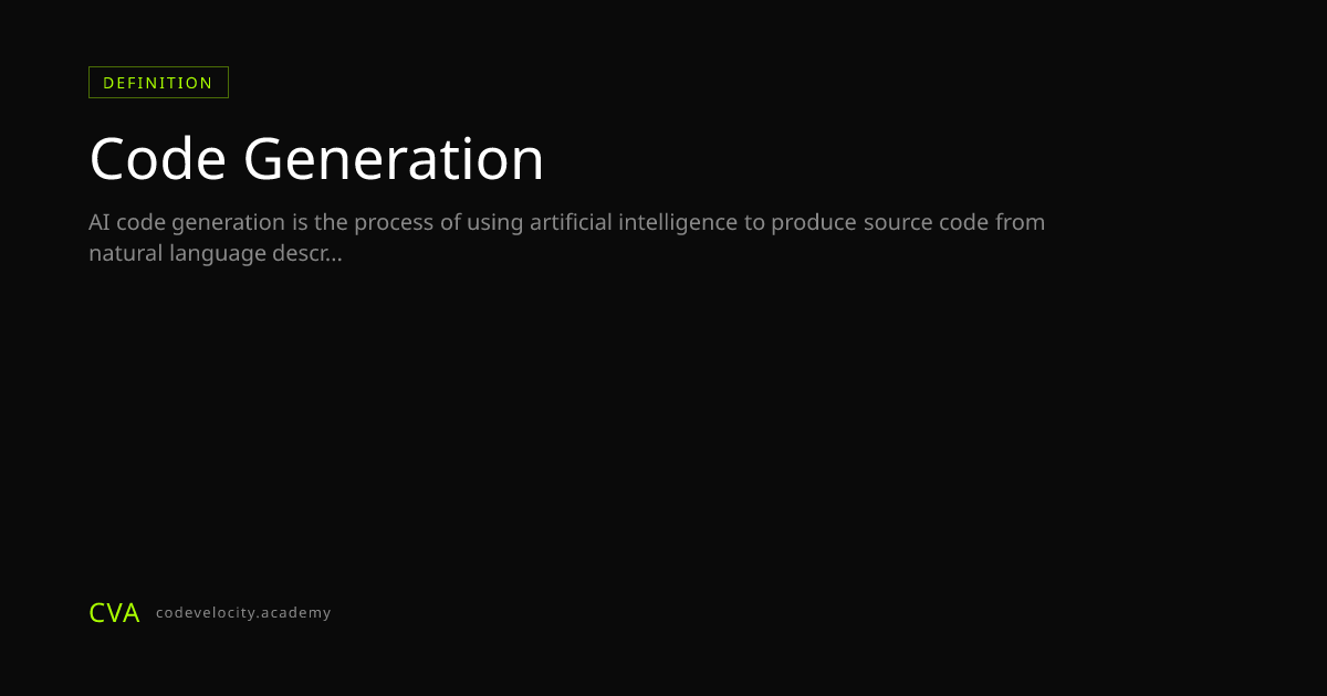 What Is AI Code Generation? From Natural Language to Working Code
