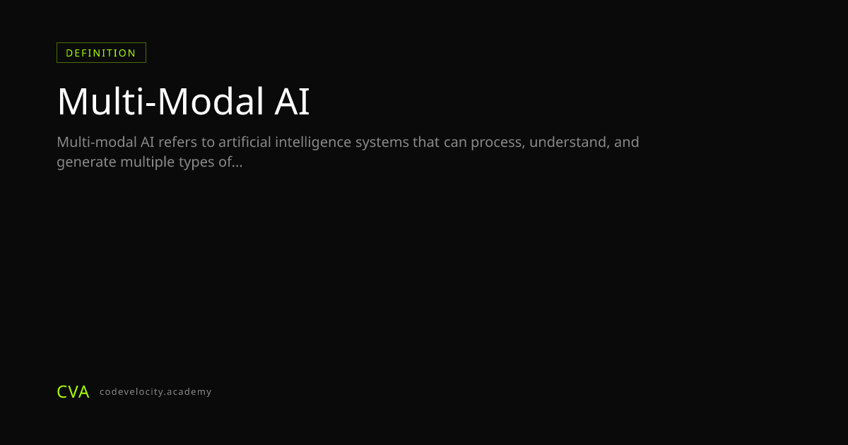 What Is Multi-Modal AI? Processing Text, Images, Audio & Code Together
